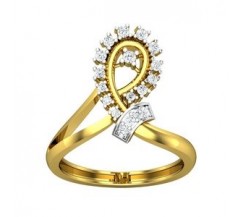 Natural Diamond Ring 0.29 CT / 3.10 gm Gold