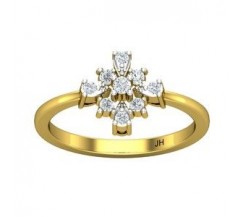 Natural Diamond Ring 0.22 CT / 2.55 gm Gold
