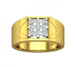 Natural Diamond Ring for Men 0.54 CT / 7.00 gm Gold