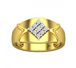 Natural Diamond Ring for Men 0.45 CT / 8.00 gm Gold