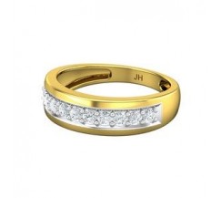 Natural Diamond Band for Men 0.65 CT / 5.04 gm Gold