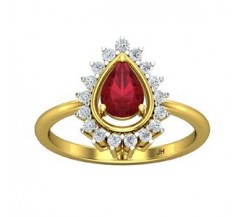 Natural Diamond & Gemstone Ring 1.32 CT / 3.37 gm Gold