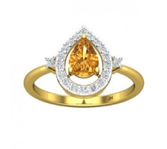 Natural Diamond & Gemstone Ring 1.29 CT / 2.36 gm Gold