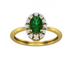 Natural Diamond & Gemstone Ring 1.10 CT / 2.79 gm Gold