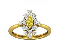 Natural Diamond & Gemstone Ring 0.77 CT / 3.08 gm Gold