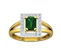 Natural Diamond & Gemstone Ring 1.48 CT / 3.76 gm Gold