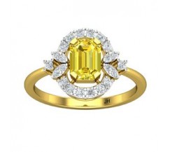 Natural Diamond & Gemstone Ring 1.74 CT / 2.79 gm Gold