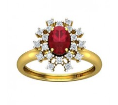 Natural Diamond & Gemstone Ring 1.55 CT / 4.00 gm Gold
