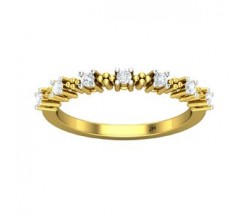 Natural Diamond Ring 0.21 CT / 2.29 gm Gold