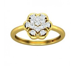 Natural Diamond Ring 0.35 CT / 3.00 gm Gold