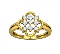 Natural Diamond Ring 0.34 CT / 3.70 gm Gold