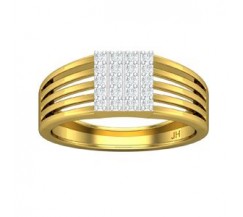 Natural Diamond Ring for Men 0.30 CT / 5.00 gm Gold