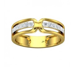 Natural Diamond Band for Men 0.42 CT / 4.90 gm Gold