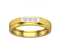Natural Diamond Band for Men 0.21 CT / 4.60 gm Gold