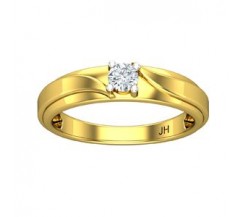 Natural Diamond Band for Men 0.25 CT / 5.20 gm Gold