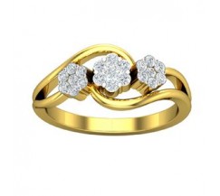 Natural Diamond Ring 0.28 CT / 3.70 gm Gold