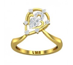 Natural Diamond Ring 0.18 CT / 3.15 gm Gold