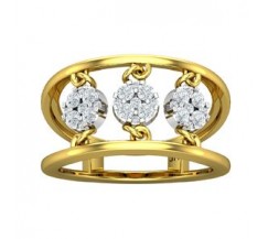 Natural Diamond Ring 0.45 CT / 4.60 gm Gold