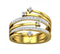Natural Diamond Ring 0.44 CT / 5.60 gm Gold
