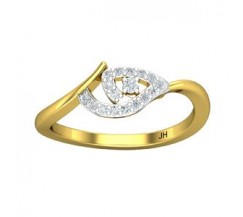Natural Diamond Ring 0.14 CT / 2.34 gm Gold