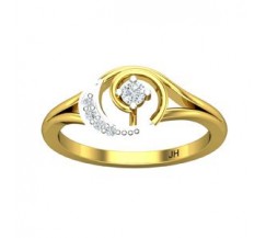 Natural Diamond Ring 0.10 CT / 2.74 gm Gold