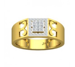 Natural Diamond Band for Men 0.33 CT / 6.30 gm Gold