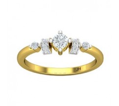 Natural Diamond Ring 0.30 CT / 2.30 gm Gold