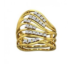 Natural Diamond Ring 0.34 CT / 7.00 gm Gold