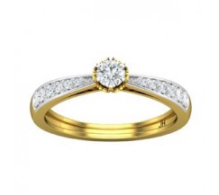 Natural Diamond Ring 0.38 CT / 2.60 gm Gold