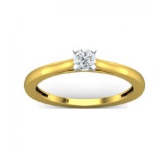 Natural Diamond Ring 0.25 CT / 1.95 gm Gold