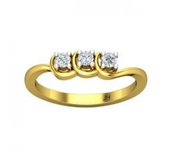 Natural Diamond Ring 0.19 CT / 2.50 gm Gold