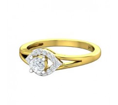 Natural Diamond Ring 0.39 CT / 2.75 gm Gold