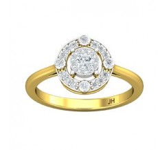 Natural Diamond Ring 0.30 CT / 2.90 gm Gold