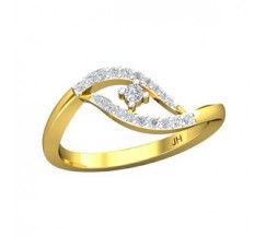 Natural Diamond Ring 0.20 CT / 2.70 gm Gold