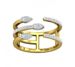 Natural Diamond Ring 0.36 CT / 4.40 gm Gold