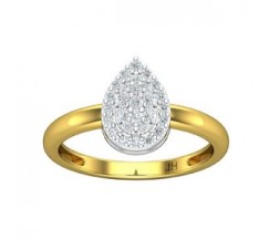 Natural Diamond Ring 0.35 CT / 2.75 gm Gold