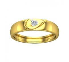 Natural Diamond Band for Men 0.15 CT / 4.10 gm Gold