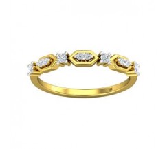 Natural Diamond Ring 0.16 CT / 1.80 gm Gold