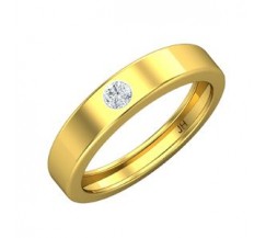Natural Diamond Band for Men 0.16 CT / 4.70 gm Gold