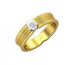 Natural Diamond Band for Men 0.15 CT / 5.40 gm Gold
