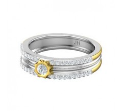 Natural Diamond Band for HER 0.38 CT / 3.80 gm Gold