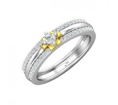 Natural Diamond Band for HER 0.38 CT / 3.50 gm Gold