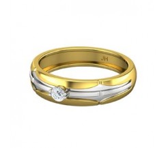 Natural Diamond Band for Men 0.15 CT / 5.20 gm Gold