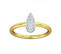 Natural Diamond Ring 0.12 CT / 1.65 gm Gold