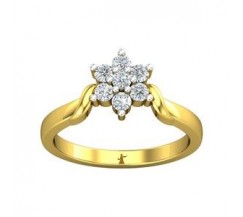 Natural Diamond Ring 0.24 CT / 2.51 gm Gold
