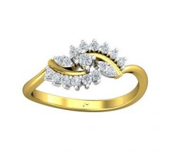 Natural Diamond Ring 0.26 CT / 2.52 gm Gold
