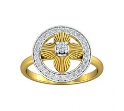 Natural Diamond Ring 0.30 CT / 3.38 gm Gold
