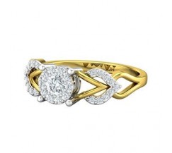 Natural Diamond Ring 0.38 CT / 2.83 gm Gold