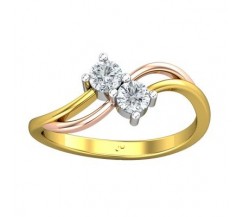 Natural Diamond Ring 0.32 CT / 2.50 gm Gold