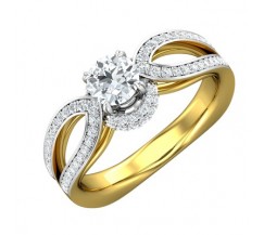 PreSet Natural Solitaire Diamond Ring 0.79 CT / 6.00 gm Gold